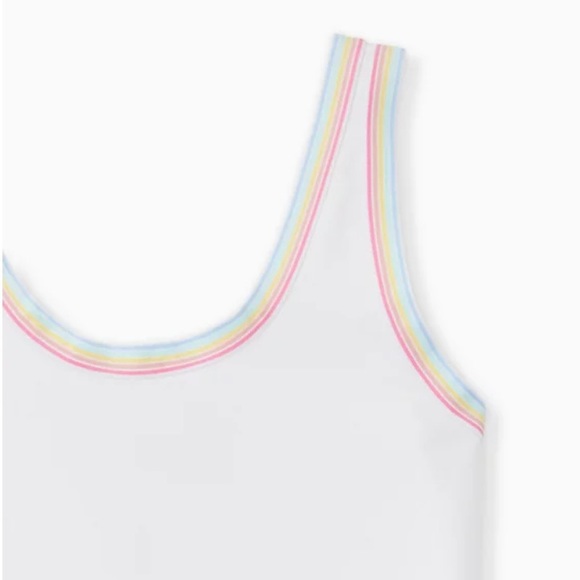Torrid Size 1 Rainbow Ringer Foxy Bodysuit NWT - Picture 2 of 5